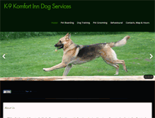 Tablet Screenshot of k9komfortinn.ca